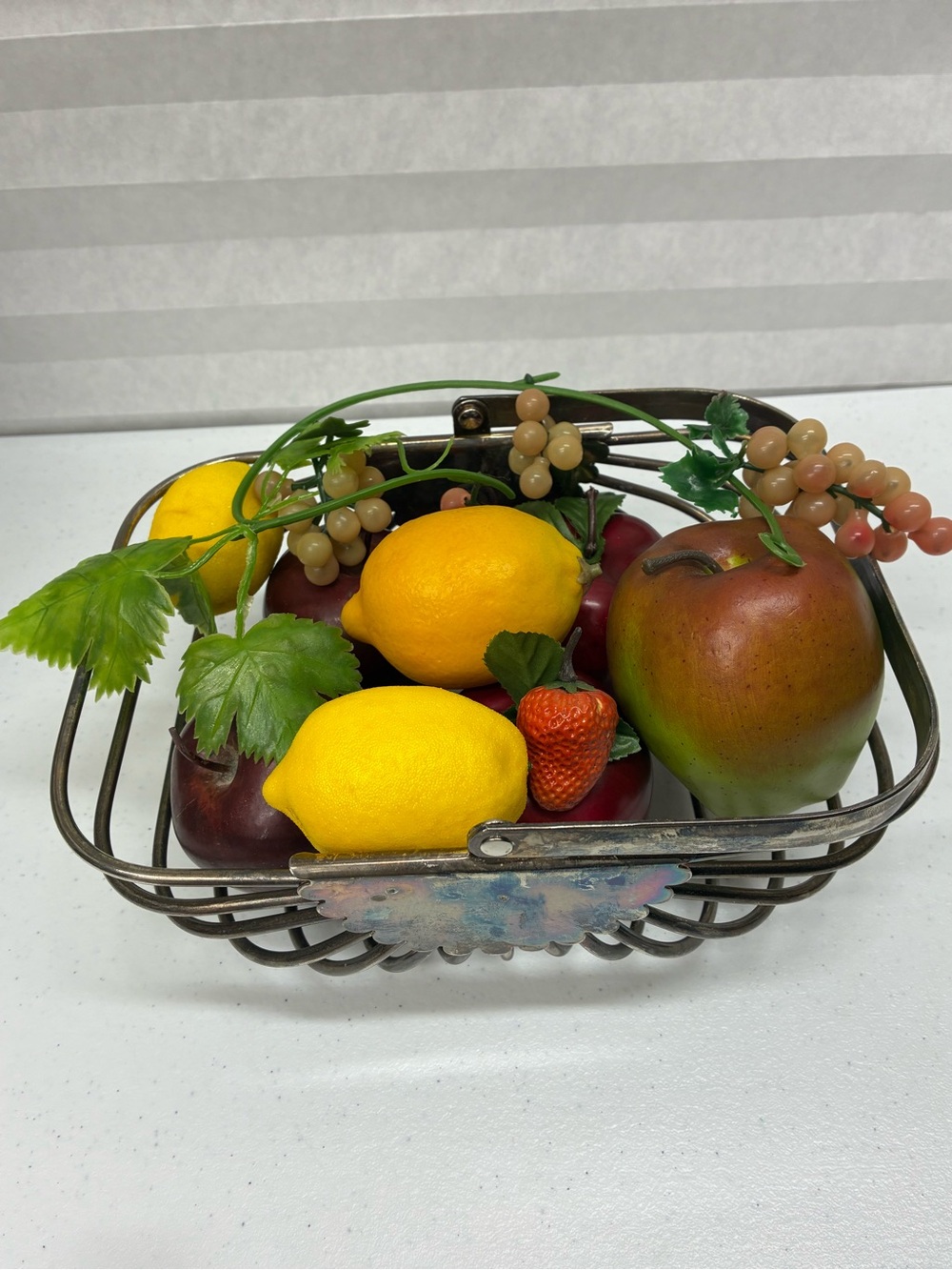 Vintage fruit home decor MCM mid century modern apples lemons grapes